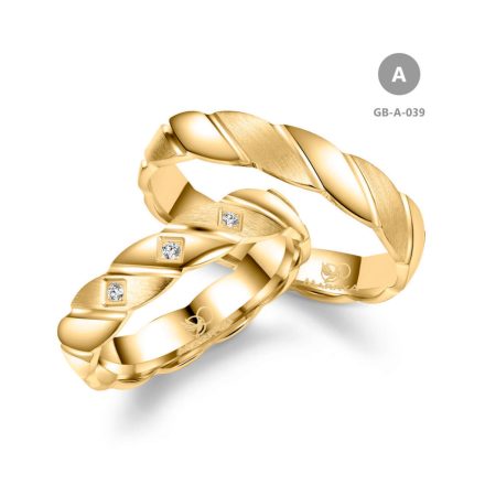 14 karátos Arany karikagyűrű pár - GB-039-14K-A