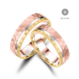 14 karátos Arany karikagyűrű pár - GB-042-14K-A