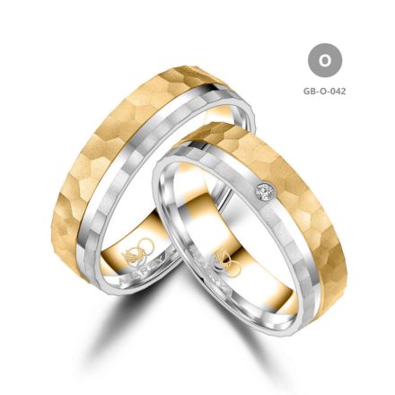 8 karátos Arany karikagyűrű pár - GB-042-8K-O