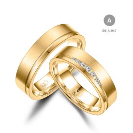 14 karátos Arany karikagyűrű pár - GB-047-14K-A