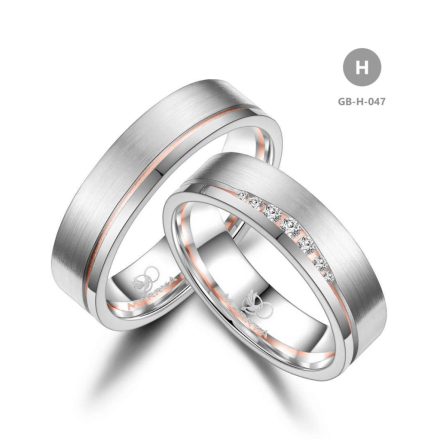 14 karátos Arany karikagyűrű pár - GB-047-14K-H