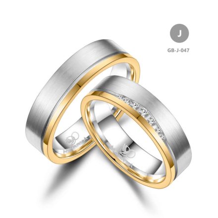 14 karátos Arany karikagyűrű pár - GB-047-14K-J