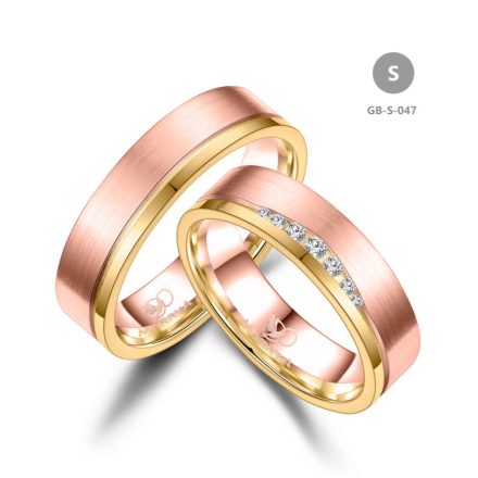 14 karátos Arany karikagyűrű pár - GB-047-14K-S