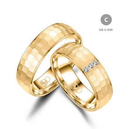 14 karátos Arany karikagyűrű pár - GB-048-14K-C