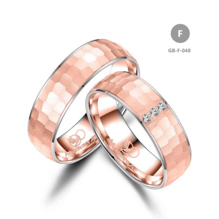 14 karátos Arany karikagyűrű pár - GB-048-14K-F