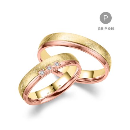 8 karátos Arany karikagyűrű pár - GB-049-18K-P