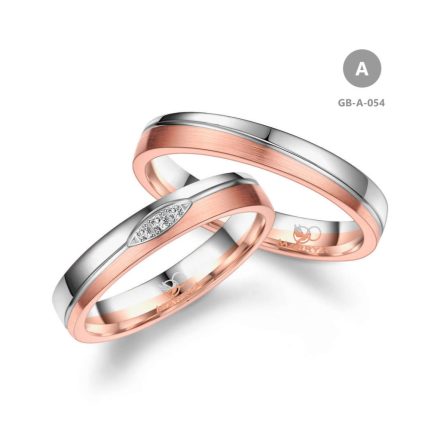 14 karátos Arany karikagyűrű pár - GB-054-14K-A