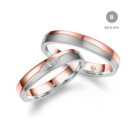 14 karátos Arany karikagyűrű pár - GB-054-14K-B