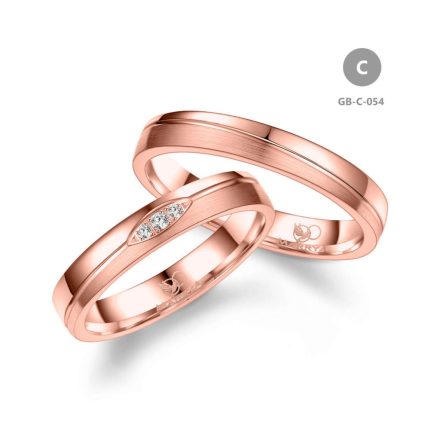 14 karátos Arany karikagyűrű pár - GB-054-14K-C