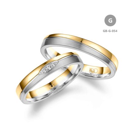 14 karátos Arany karikagyűrű pár - GB-054-14K-G