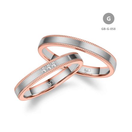 8 karátos Arany karikagyűrű pár - GB-058-8K-G