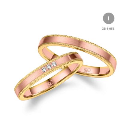 8 karátos Arany karikagyűrű pár - GB-058-8K-I