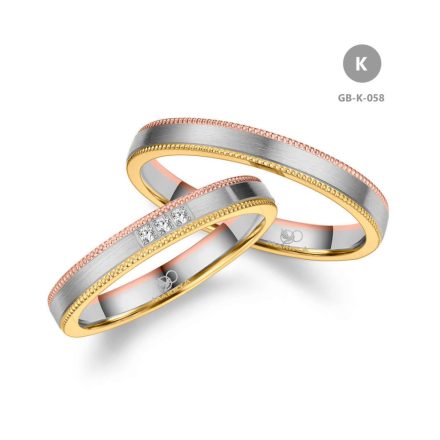 14 karátos Arany karikagyűrű pár - GB-058-14K-K