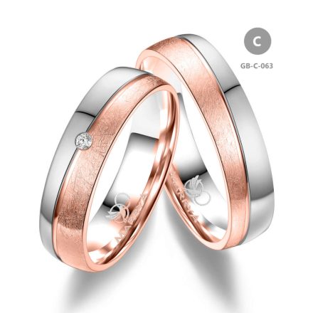 8 karátos Arany karikagyűrű pár - GB-063-8K-C