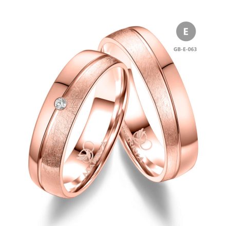 8 karátos Arany karikagyűrű pár - GB-063-8K-E