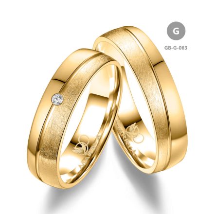 8 karátos Arany karikagyűrű pár - GB-063-8K-G