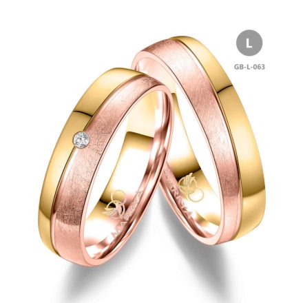 14 karátos Arany karikagyűrű pár - GB-063-14K-L