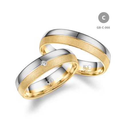 14 karátos Arany karikagyűrű pár - GB-066-14K-C