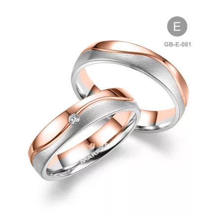 8 karátos Arany karikagyűrű pár - GB-081-18K-E