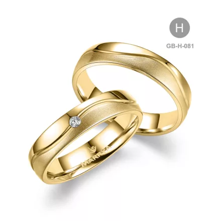 8 karátos Arany karikagyűrű pár - GB-081-18K-H