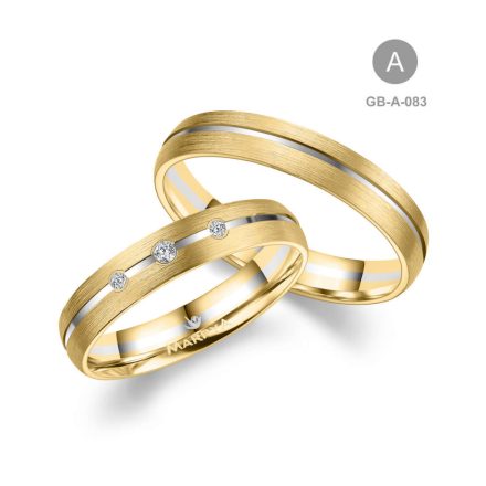 14 karátos Arany karikagyűrű pár - GB-083-14K-A