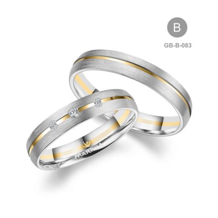 8 karátos Arany karikagyűrű pár - GB-083-18K-B