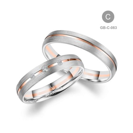 8 karátos Arany karikagyűrű pár - GB-083-18K-C