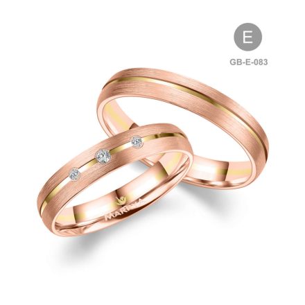 8 karátos Arany karikagyűrű pár - GB-083-18K-E