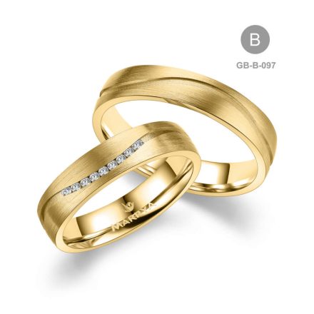 8 karátos Arany karikagyűrű pár - GB-097-8K-B