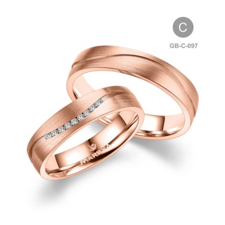 8 karátos Arany karikagyűrű pár - GB-097-8K-C