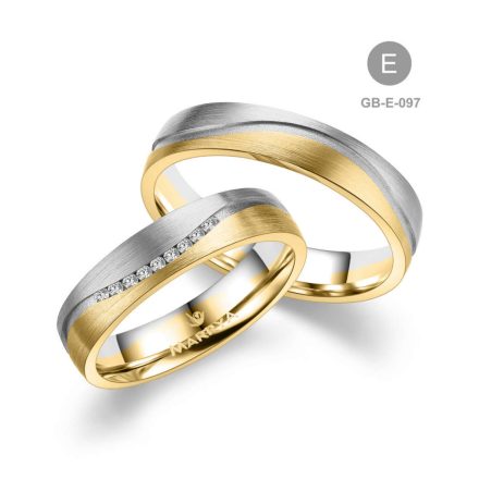 8 karátos Arany karikagyűrű pár - GB-097-8K-E