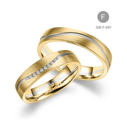 8 karátos Arany karikagyűrű pár - GB-097-8K-F