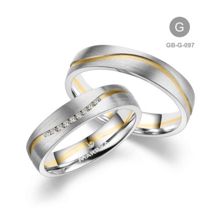 14 karátos Arany karikagyűrű pár - GB-097-14K-G