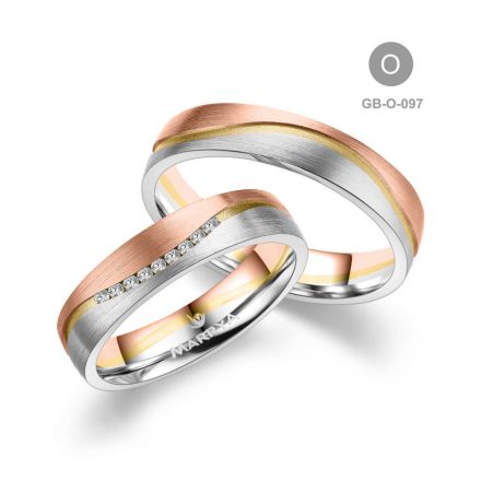 14 karátos Arany karikagyűrű pár - GB-097-14K-O