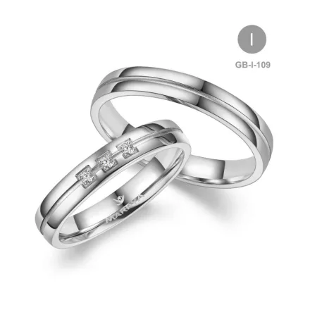 14 karátos Arany karikagyűrű pár - GB-109-14K-I