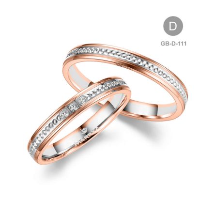 14 karátos Arany karikagyűrű pár - GB-111-14K-D