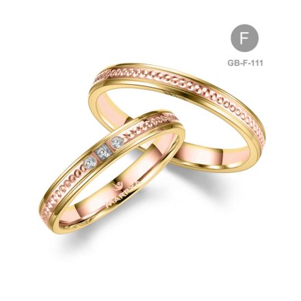 8 karátos Arany karikagyűrű pár - GB-111 -18K-F