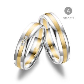 14 karátos Arany karikagyűrű pár - GB-116-14K-A