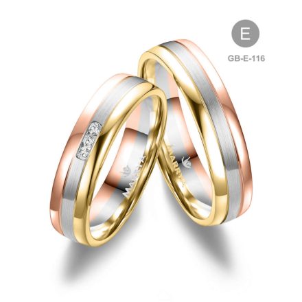 8 karátos Arany karikagyűrű pár - GB-116-18K-E