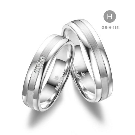 8 karátos Arany karikagyűrű pár - GB-116-18K-H