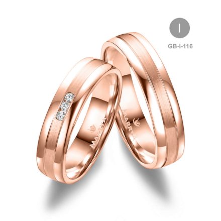 8 karátos Arany karikagyűrű pár - GB-116-18K-I