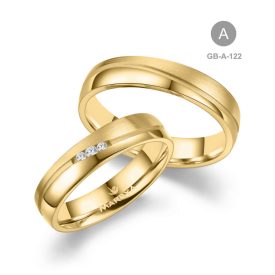 14 karátos Arany karikagyűrű pár - GB-122-14K-A