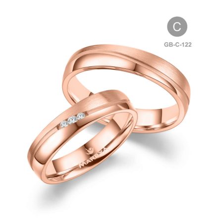 8 karátos Arany karikagyűrű pár - GB-122-18K-C