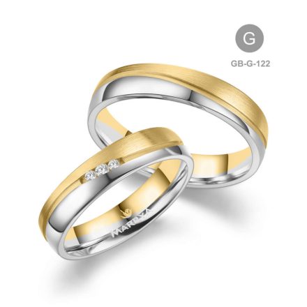 8 karátos Arany karikagyűrű pár - GB-122-18K-G
