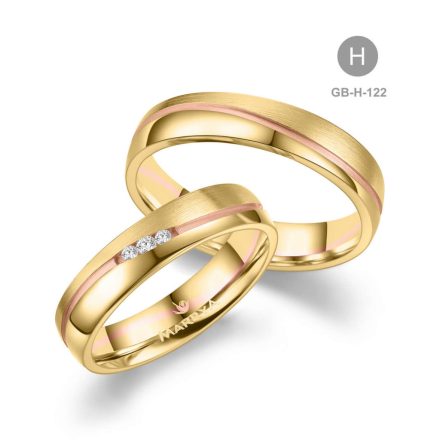 8 karátos Arany karikagyűrű pár - GB-122-18K-H