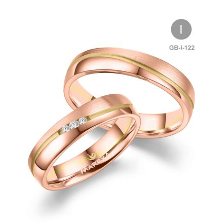 8 karátos Arany karikagyűrű pár - GB-122-18K-I