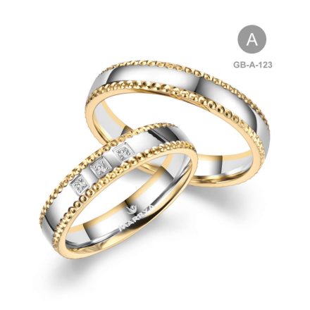 14 karátos Arany karikagyűrű pár - GB-123-14K-A