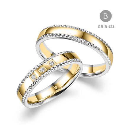 8 karátos Arany karikagyűrű pár - GB-123-8K-B