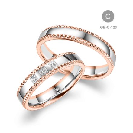 8 karátos Arany karikagyűrű pár - GB-123-8K-C