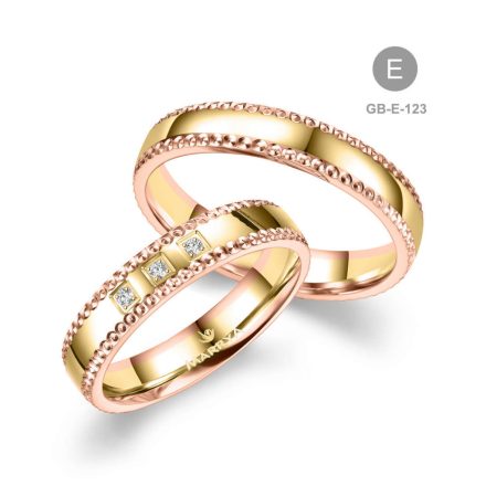 8 karátos Arany karikagyűrű pár - GB-123-8K-E